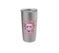 Cute Sea Creature Reading Book Learn-A-Lotl Pun Reader Stainless Steel Insulated Tumbler