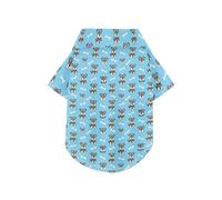 Cute Sea Otter Blue Ocean Bubbles Pattern Summer Dog Shirt Button Up Lightweight and Breathable Short Sleeve Pet T-Shirt Doggy Sweatshirt Puppy Kitten Perfect for Everyday Wear, and