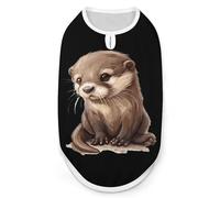 Cute Sea Otter Dog Shirt Sleeveless Pet Clothes Summer T-Shirts Tank Top for Small Puppy Cat