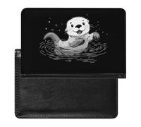 Cute Sea Otter Passport Holder Cover Wallet Slim Passport Protector Card Holder Travel Accessories