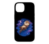 Cute Sea Otter Sleeping Night Sky Stars Goodnight Sleep Case for iPhone 14