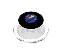 Cute Sea Otter Sleeping Night Sky Stars Goodnight Sleep PopSockets PopGrip for MagSafe