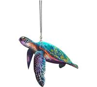 Cute Sea Turtle Hanging Ornament for Car Rearview Mirror Decor Turtle Automobile Interior Bag Keychain Accessory Gift Automotive Interior Mirrors Keychain Accessories