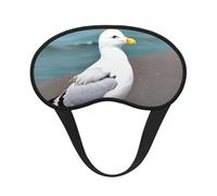 Cute Seagull It is a Black-Rimmed Eye mask. The Soft Eye mask can Improve Sleep Quality and is Suitable for Indoors, Outdoors and Traveling.