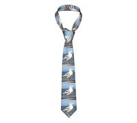 Cute Seagull Mens Ties,Men Silk Tie Fabric Is Soft And Comfortable Print Necktie For Daily Matching Clothing Weddings Groom Groomsmen Dances,Gifts.
