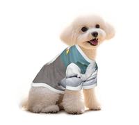 Cute seagull Print Pure Cotton Pet T-Shirt, Dogs & Cats Comfy Tee Vest, for Small Medium Summer Winter Clothes