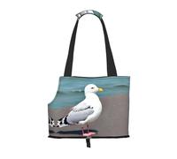Cute seagull Printed pet shoulder bag for going out - small dog and cat dual-purpose shoulder bag