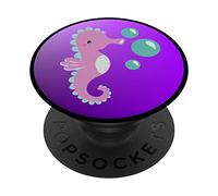 Cute Seahorse For Girls Gift PopSockets Grip and Stand for Phones and Tablets