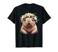 Cute Seal Flower Crown Adorable Sea Creature T-Shirt