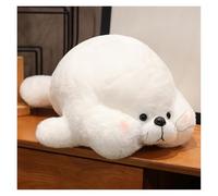 Cute Seal Plush Toy, Chubby Seal Stuffed Animal Creative Sea Animals Hugging Pillow Gift for Kids Boys Girls Home Decor(White,28CM/11IN)