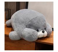 Cute Seal Plush Toy, Chubby Seal Stuffed Animal Creative Sea Animals Hugging Pillow Gift for Kids Boys Girls Home Decor(Grey,85CM/33IN)