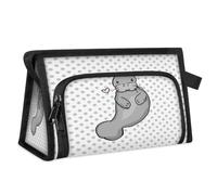 Cute Seal Polka Dot Travel Toiletry Bag for Women Men Girls Boys Multifunctional Makeup Pouch Bag Wash Toiletries Cosmetic Organizer Shower Bag