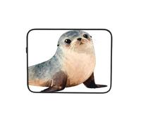 Cute Seal Portrait Watercolor Laptop Sleeve Case Notebook Computer Pouch Tablet Briefcase Carrying Bag for Work 13 Inch