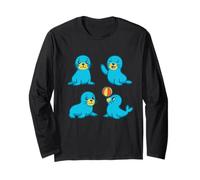 Cute Seal Sea Lion Seal 4 Seals Ocean Long Sleeve T-Shirt