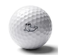 Cute Seal Wearing Glasses Professional Standard Golf Balls Double-sided Printing Performance Ball Gift for Boyfriend Husband Father
