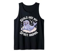 Cute Seal with Heart Glasses - My Spirit Animal Tank Top
