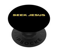 Cute Seek Jesus, But First Let Me Thank God, Christian PopSockets Adhesive PopGrip