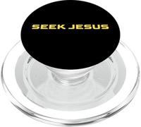 Cute Seek Jesus, But First Let Me Thank God, Christian PopSockets PopGrip for MagSafe