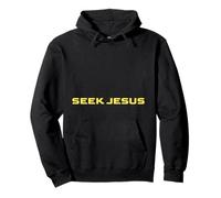 Cute Seek Jesus, But First Let Me Thank God, Christian Pullover Hoodie