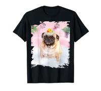 Cute Self Care Bath Pug Dog Palm Bath T-Shirt