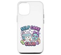 Cute Self Care Club Kawaii Spa Day Bubble Bath Face Mask Case for iPhone 12/12 Pro
