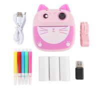 Cute Selfie Instant Print Camera with 20MP Dual Lens, 2 Inch Screen, 3 Rolls Print Paper for Boys Girls (#2)