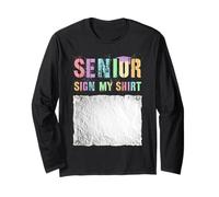 Cute Senior Class of 2026 Yearbook 12 Years Later Sign My Long Sleeve T-Shirt