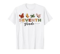 Cute Seventh Grade Butterfly First Day Of School Kids Girls T-Shirt