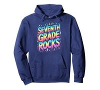 Cute SEVENTH GRADE ROCKS Last Day Choir Teacher Tiny Humans Pullover Hoodie