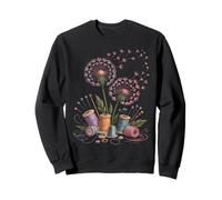 Cute Sewing Dandelion Flowers Quilting Sweatshirt