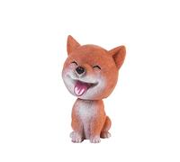 Cute Shaking Head Dog Car Ornaments Creative Shiba Inu Shape Simulation Shaking Head Dog Car Dashboard Toys Nodding Dog For Car Dashboard Resin Craft Decor Home Accessory