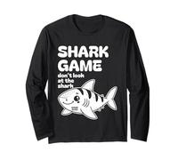 Cute Shark Game Girls Women Kids Funny Kawaii Stuff Long Sleeve T-Shirt