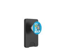Cute Shark Let's Go To The Beach Summer Vacation Graphic PopSockets PopWallet for MagSafe