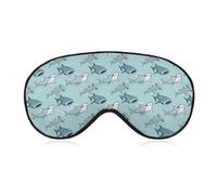 Cute Shark Sleep Eye Mask Blocks Light Cover Eyeshade for Men Women