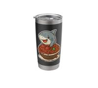 Cute Shark Spaghetti Pasta Lover Stainless Steel Insulated Tumbler