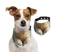 Cute Sheep Baby Reversible Cotton Dog Bandanas - Adjustable Small Large Dog Drool Bib For Birthday Wedding - Double Side Print