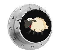 Cute Sheep Cartoon Mechanical Kitchen Timers for Cooking Countdown Egg Timer Magnetic Back Baking Fitness