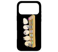 Cute sheep checking out book in Library Case for iPhone 17 Pro Max