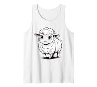 Cute Sheep Farm Animals for Children Mom Dad Tank Top