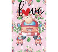 Cute Sheep in a Car Notebook: Fun & Adorable Wide Ruled Journal for School & Writing: Perfect for Students, Animal Lovers, and Writers - 100 Lined Pages, 6” x 9”