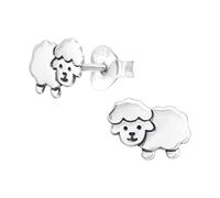 Cute Sheep Lamb Earrings - 925 Sterling Silver (Plain)