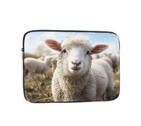 Cute Sheep Lamb Laptop Case 12 inch, TSA Laptop Sleeve Shockproof Protective Notebook Case Water Resistant Computer Carrying Cover Briefcase Handbags Men Women Computer Bag