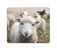 Cute Sheep Lamb Non-Slip Rubber Base Mouse Pad with Lock Edge, Large Extended Desk Mat for Enhanced Game Work