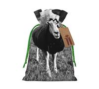 Cute Sheep Lamb Print Reusable Gift Bags,Drawstring Gift Bags For Jewelry And Gifts,For Festive Occasions