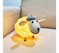 Cute Sheep Night Light,Cotton LED Animal Lamp with Dimmable Warm White Changing,Holiday Birthday Xmas Easter Gifts Idea for Kid, Best Home Bedroom Living Room Decor (B)
