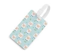 Cute Sheep Pattern Funny Luggage Tag Identifiers Travel Bag Tags with Name ID Label for Suitcase Backpack