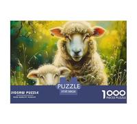 Cute Sheep Puzzles 1000 Piece for Adults And Kids Lamb Pattern Unique Challenge Games Impossible Puzzle Toys Birthday Gifts Home Decoration 38x26cm/1000pcs