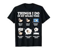 Cute Sheep Things I Do In My Spare Time Sheeps T-Shirt
