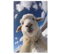 Cute Sheep Wooden Jigsaw Puzzles 1000 Pieces Family Activity Puzzle Educational Games for Adults And Kids Age 12 Years Up 78×53cm