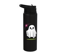Cute Sheet Ghost Magic Wand Apparition Stainless Steel Insulated Water Bottle